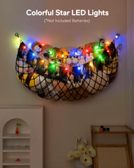 MORCCO hammock with LED lights creates a cozy decorative glow.