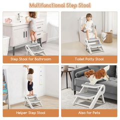 MoreFeel toddler sink assistant supports independent handwashing with stability.