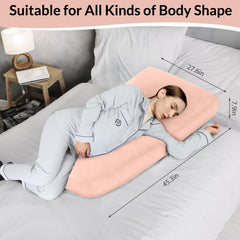 Morelexa pregnancy pillow circle cutout abdomen supports pregnant comfort.