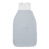 MORI baby sleep sack blue stripe with snug neck for safe, cozy sleep