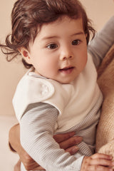 MORI breathable organic cotton sleep sack keeps baby comfortable year-round