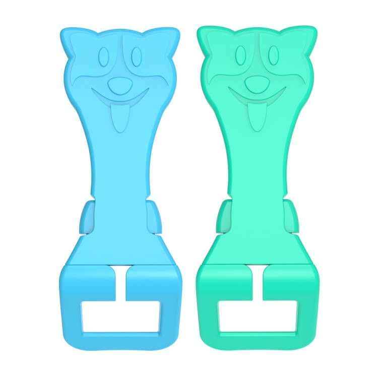 MORLIKE LIVING Unbuckle Release blue-mint button for easier use on push-button buckles.