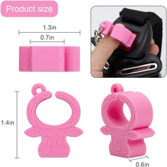 Close-up of MORLIKE LIVING buckle-release tool mint pink demonstrating push-button release