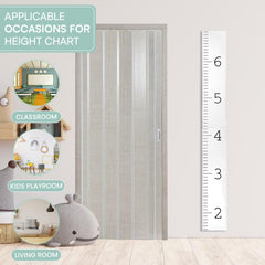 Morxy height chart with keyhole back for simple hanging