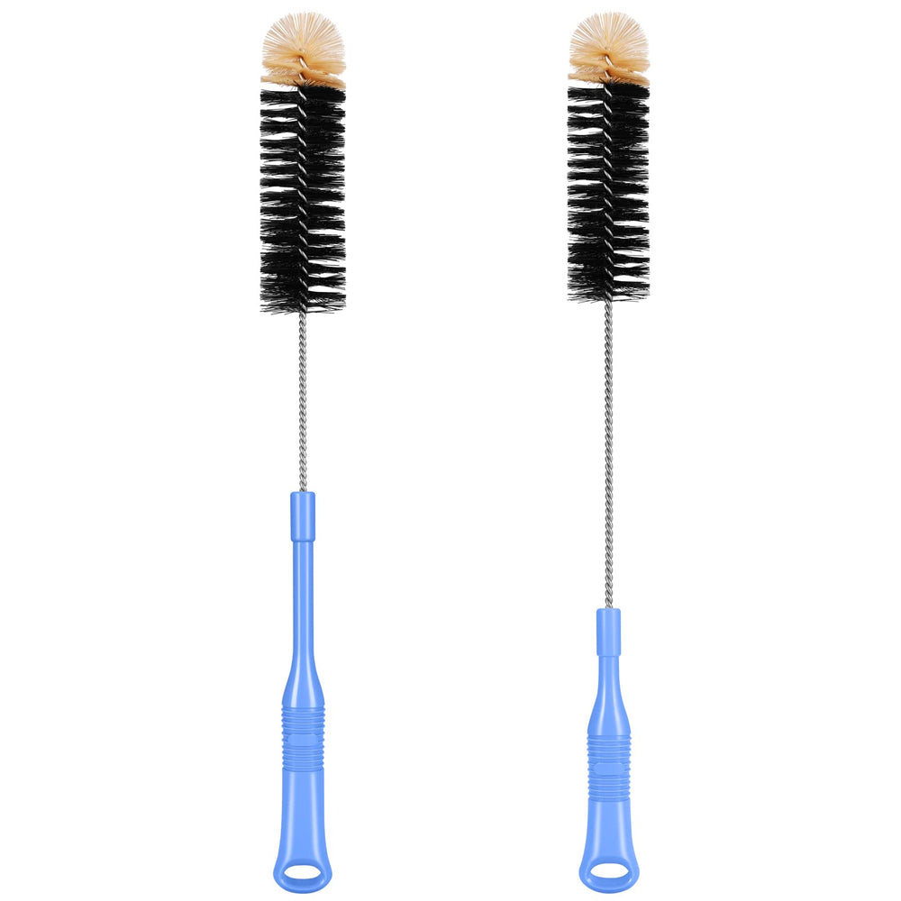MOSOLAN extended-handle bottle cleaning brush reaching deep narrow bottles for a thorough clean