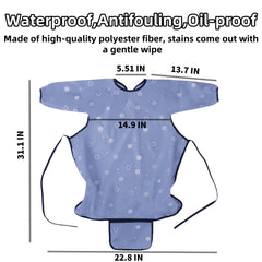 MOTEERLLU Coverall bib with adjustable neckline for growing babies.