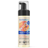 Motherlove Baby & All Soap foaming pump demonstrates easy, gentle cleansing for hands and small messes.