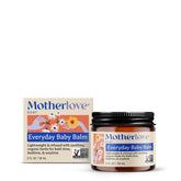 Motherlove Everyday Baby Balm 2oz jar, gentle moisturizer for dry baby skin.