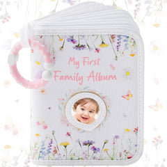 Motiskyy my first photo album with flower cover for baby memories and bonding moments.