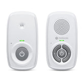 Motorola Nursery AM21 audio monitor front view showing compact design and private connection