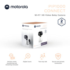 Motorola Nursery camera with digital zoom for closer baby checks.