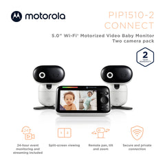 HD 1080p camera on Motorola Nursery Monitor for clear nighttime video