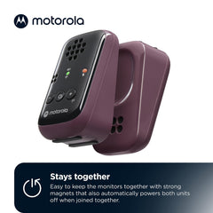 Motorola Nursery PIP12 handheld unit enables portable monitoring away from home