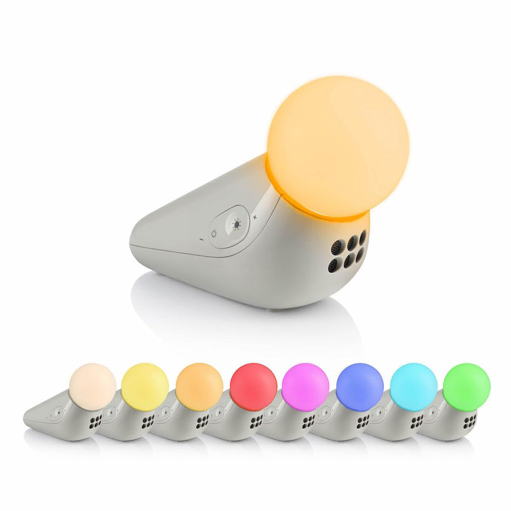 Motorola Nursery S1 night light closeup offers a calming bedtime ambiance.