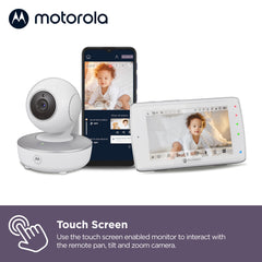 Motorola Nursery wifi video feed connects securely to the companion app