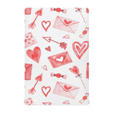 Moudou Valentine's heart crib sheet with soft fabric for gentle sleep.