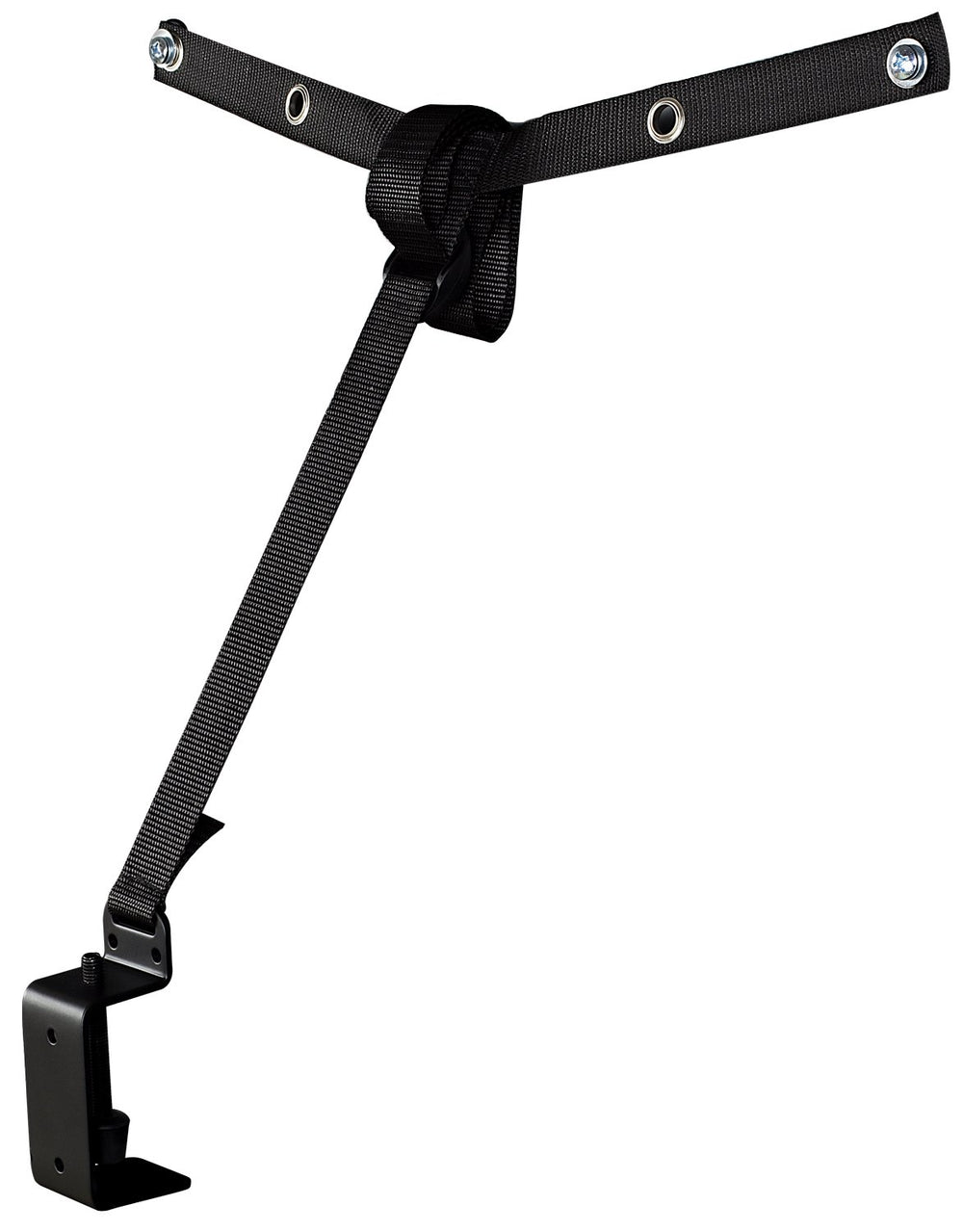 Mount-It TV safety strap anti-tip securing a flat-screen TV