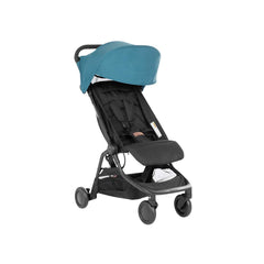 Mountain Buggy Nano V3 Teal stroller with lie-flat seat and car seat adapters