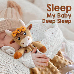 MOVEPAI ultra-soft microfiber lovey for newborn cuddles