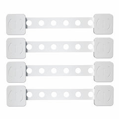 MOYONTE upgraded cabinet locks 4-pack for safer cabinets and drawers