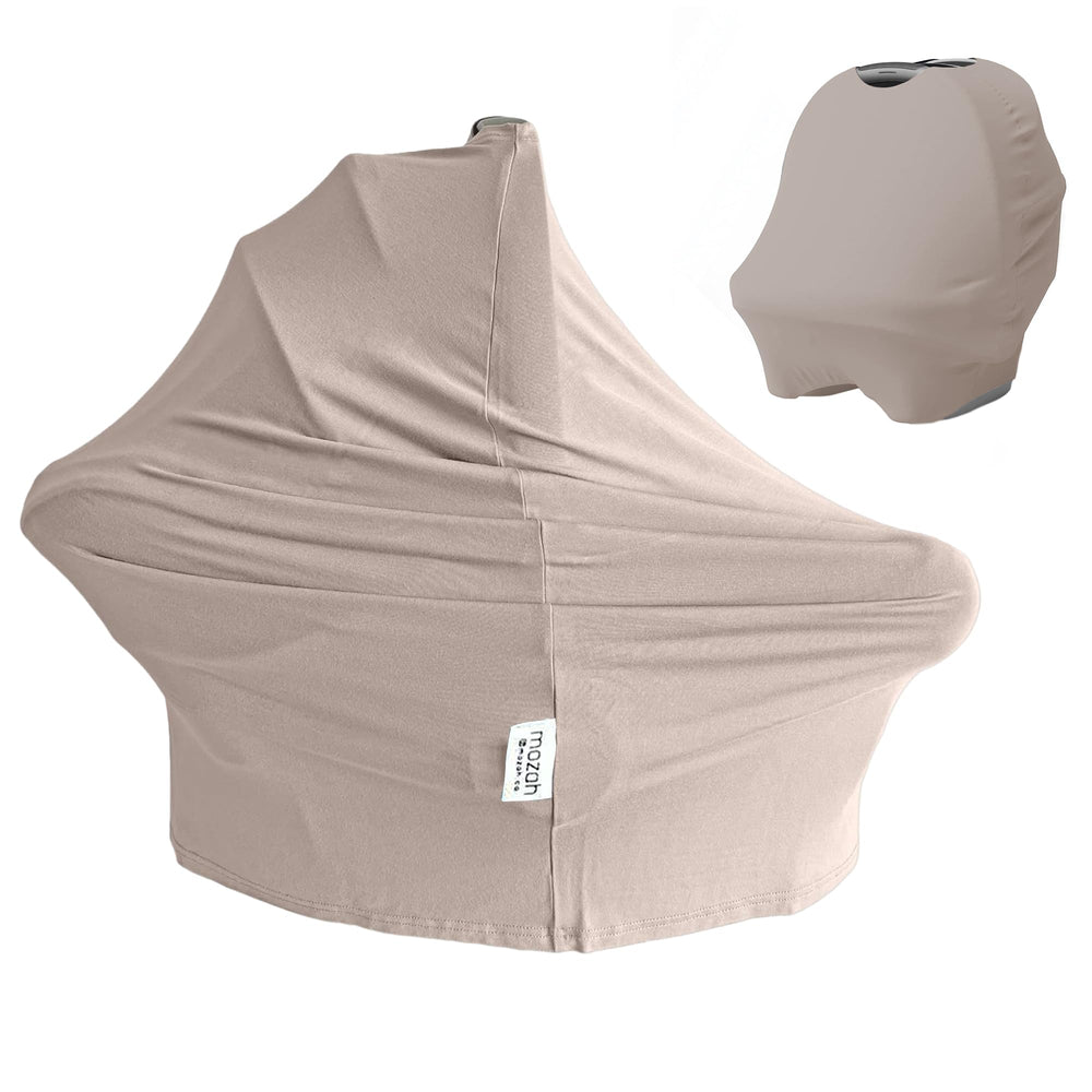 MOZAH baby multi-use cover drape for car seats provides privacy and sun protection.