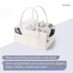 Mr. Pen organizer features long, durable handles and a fold-flat travel design