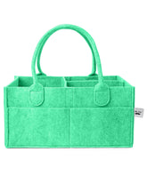 Mr. Pen Baby Diaper Caddy Organizer with green handle for quick diaper changes.