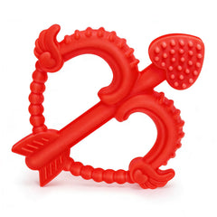 MR.TIMELAG Valentines heart teether with Cupid Bow Arrow soothes gums.