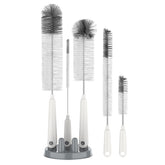 MR.SIGA 5-pack bottle brushes with storage base kept neatly organized for quick bottle cleaning