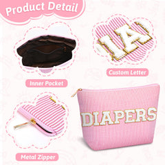 MSJGA compact diaper pouch fits car or bag for quick changes.