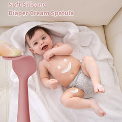 MSVP suction-base diaper cream spatula keeps tool steady during changes
