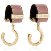 MTTBmrt 2Pack Stroller Hooks with 360-degree rotation for easy bag access.