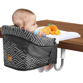 MTWML Hook On High Chair with tray attachment for secure table dining.