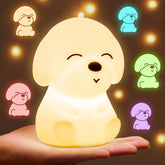 Mubarek Puppy Night Light with 16 colors for kid's room ambiance