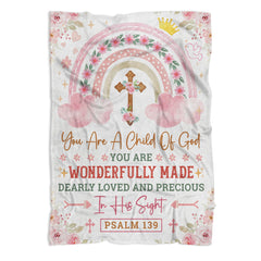 Muchnee Baptism Blanket 40x30 print showcases personalized touch for christening gifts.