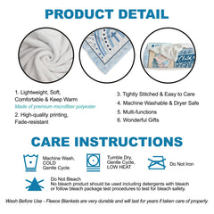 Muchnee Baptism Blanket close-up print detail showing durable color