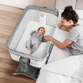 MUHDUH baby bassinet in standalone mode provides a safe sleep space with breathable mesh