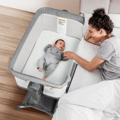 MUHDUH baby bassinet in standalone mode provides a safe sleep space with breathable mesh