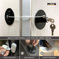 MUIN fridge lock one-handed operation enables quick securement