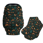 Muishi Deers Forest Mushroom car seat cover offers full privacy during public outings