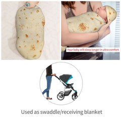 Muishi elastic swaddle blanket with hat set for easy wear