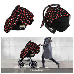 Muishi forest mushrooms nursing cover offers discreet breastfeeding in public