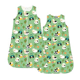 Muishi Funny Cow wearable blanket in use, cozy comfort for newborns
