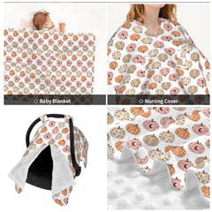 Muishi Pumpkins and Bats nursing cover offers discreet breastfeeding in public