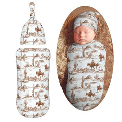 Muishi swaddle blanket front view shows soft fabric for newborn comfort