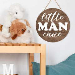 Muktoujaumai farmhouse boho sign adds charm to kids bedroom.