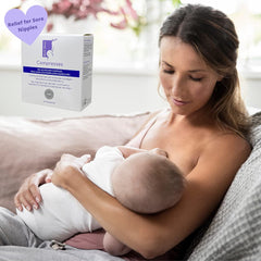 Multi-Mam nipple compress application on nipple demonstrates targeted comfort during feeds