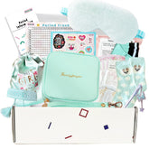 Multipieyo first period kit inside bag shows tidy storage for teen essentials.