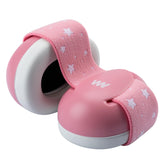 Mumba Baby Ear Protection noise-cancelling-headphones-star-pink protect tiny ears during naps.