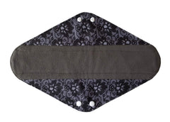 MUMBABY charcoal bamboo core close-up showing highly absorbent microfiber layers